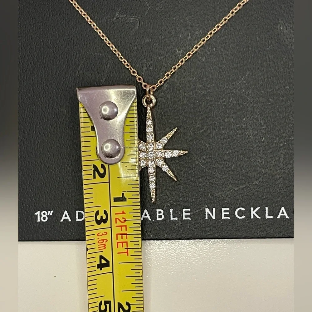 Juliet Star Pendant Gold-Tone 18” Adjustable Necklace - Picture 5 of 7